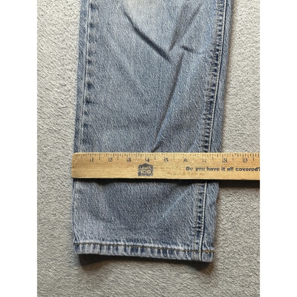 Levis 541 Jeans Mens 34x32 (33x29) Light Wash Blue Athletic Fit Denim Distressed - Picture 15 of 16
